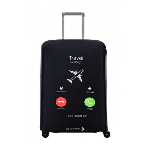 Чехол для чемодана Routemark Travel is calling черный M/L в Декатлон