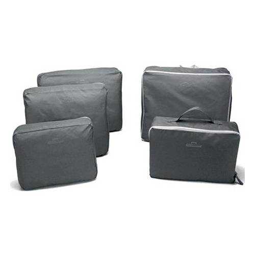 Набор для путешествий и хранения Bagsinbag из 5 сумок органайзеров gray в Декатлон