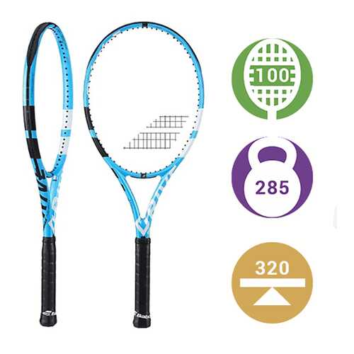 Ракетка для большого тенниса Babolat Pure Drive Team 2018 голубая в Декатлон