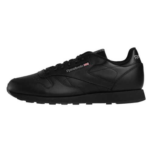 Кроссовки Reebok Classic Leather, black/int-black, 12 US в Декатлон