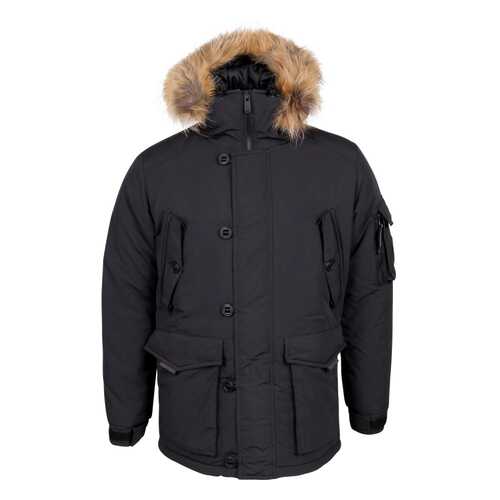 Куртка Аляска черная каматт нат. мех 44/170 в Декатлон
