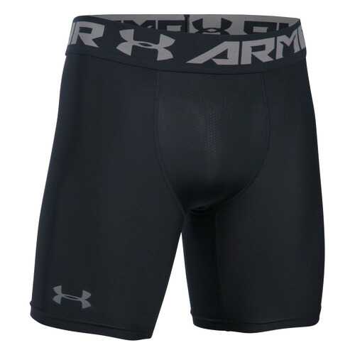 Спортивные шорты Under Armour HeatGear Armour 15cm Mid Compression, 001 черные, XS в Декатлон