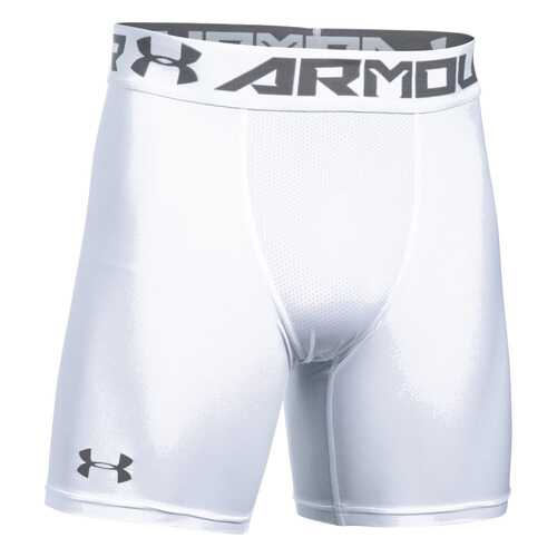 Спортивные шорты Under Armour HeatGear Armour 15cm Mid Compression, 100 белые, MD в Декатлон