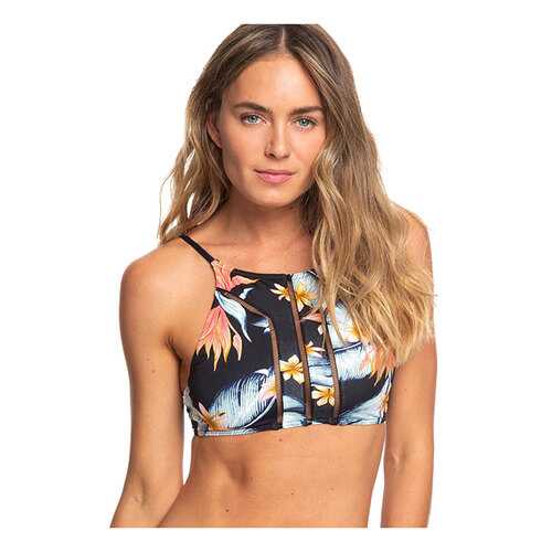 Верх купальника Roxy Dreaming Day ERJX303870, anthracite tropical love, L в Декатлон
