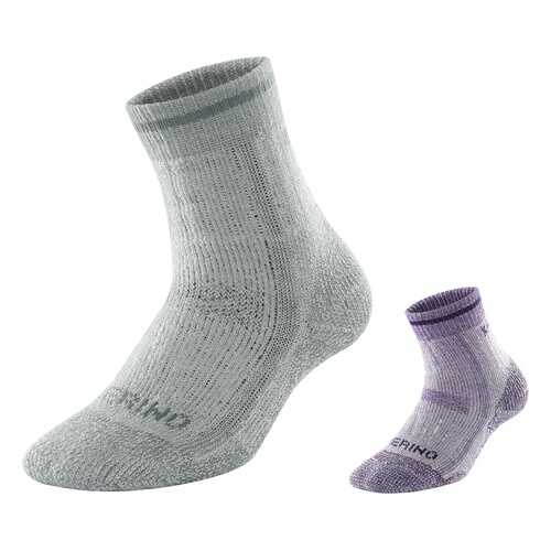 Kailas носки Hiking Socks Survival W's (2 пары) (S, Серый/фиолетовый, 21101) в Декатлон