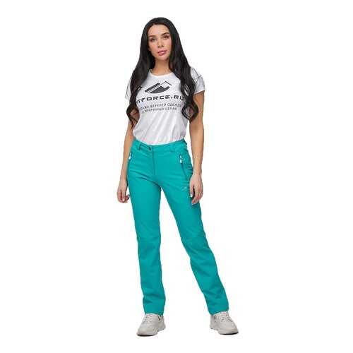 Брюки женские из ткани softshell 1926Br бирюзовый 48 в Декатлон