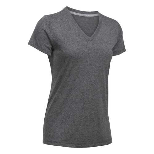 Футболка Under Armour Threadborne Siro Train Twist V-Neck SS, 001 черная, XS в Декатлон