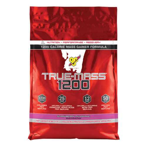 Гейнер BSN True-Mass 1200 4650 г Strawberry Milkshake в Декатлон