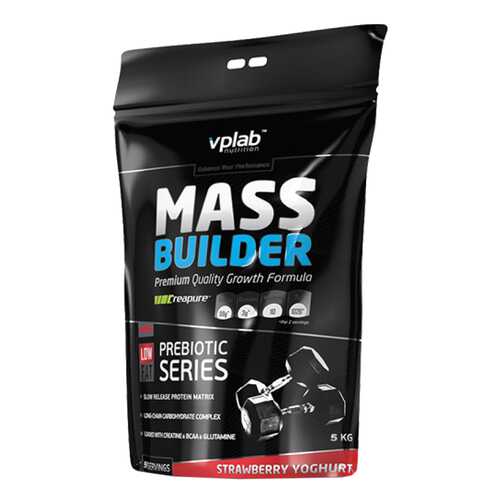 Гейнер VPLab Mass Builder 5000 г Strawberry Yoghurt в Декатлон