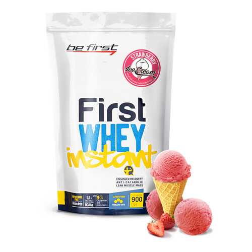 Протеин Be First Whey Instant 900 г Strawberry Ice-Cream в Декатлон