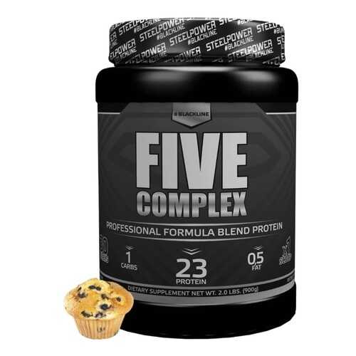 Пятикомпонентный протеин FIVE COMPLEX, вкус Черничный маффин, 900 гр, STEELPOWER в Декатлон