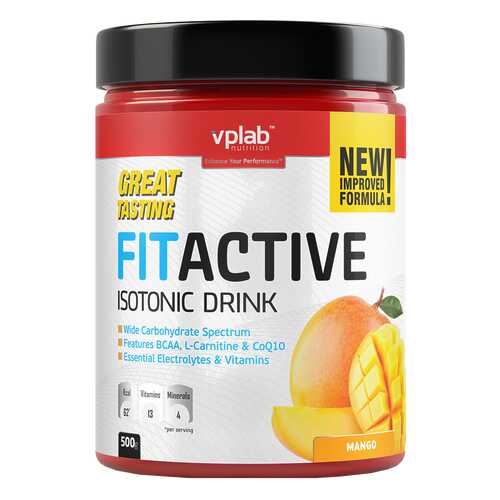 Изотонический напиток VPLab FitActive 500 г манго в Декатлон