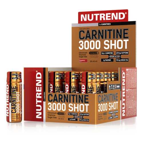 Nutrend Чистый l-карнитин 3000 Shot 60 мл, 20 шт. клубника в Декатлон