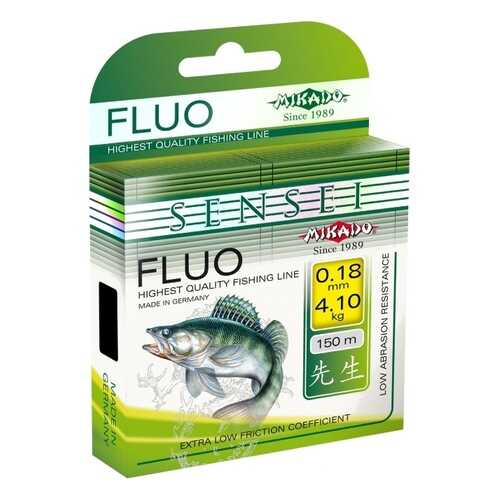 Леска монофильная Mikado Sensei Fluo 0,3 мм, 150 м, 8,75 кг в Декатлон