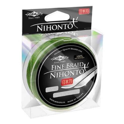 Леска плетеная Mikado Nihonto Fine 0,06 мм, 15 м, 3,25 кг green в Декатлон