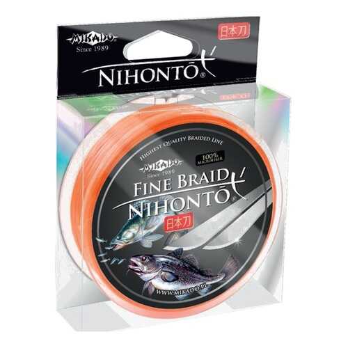 Шнур плетёный Mikado Nihonto Fine Braid Orange, 0,5 в Декатлон