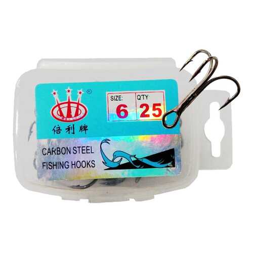 Рыболовные крючки Carbon Steel №6, 25 шт. в Декатлон