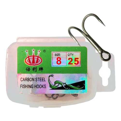 Рыболовные крючки Carbon Steel №8, 25 шт. в Декатлон