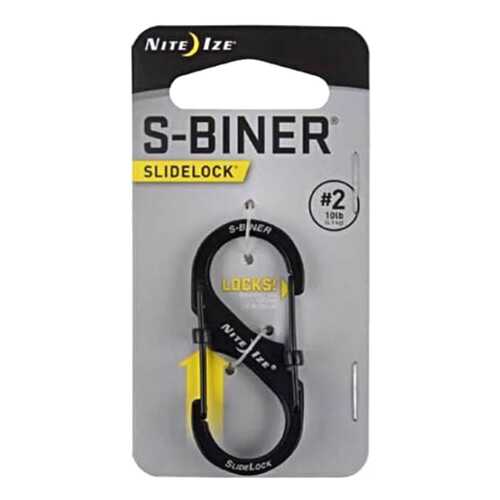 Карабин Nite Ize S-Biner SlideLock #2 LSB2-01-R3 Black в Декатлон