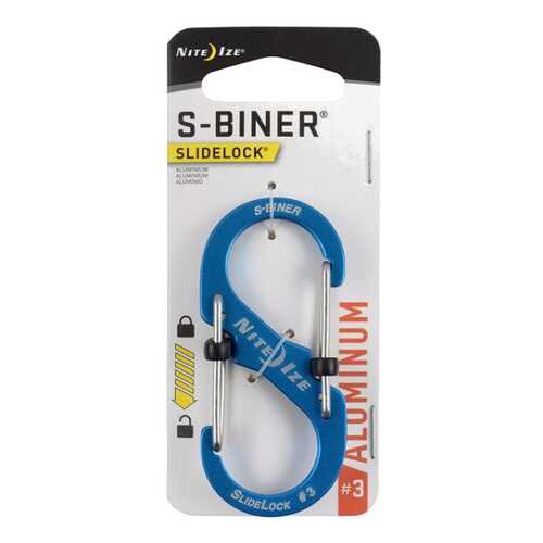 Карабин Nite Ize S-Biner SlideLock #3 LSBA3-03-R6 Aluminum Blue в Декатлон