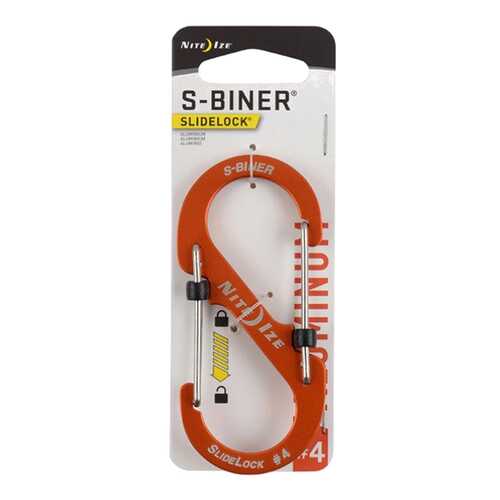 Карабин Nite Ize S-Biner SlideLock #4 LSBA4-19-R6 Aluminum Orange в Декатлон
