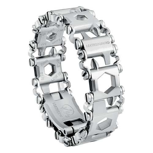 Браслет-мультитул Leatherman Tread 832325 160 мм серебристый, 29 функций в Декатлон