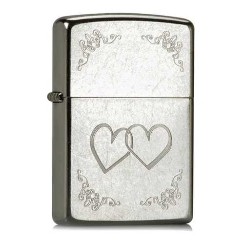 Зажигалка Zippo Heart to Heart Street Chrome в Декатлон