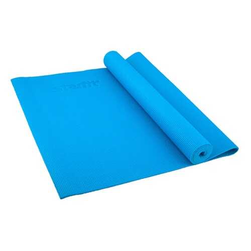 Коврик для йоги FM-101, PVC, 173x61x0,8 см, синий в Декатлон