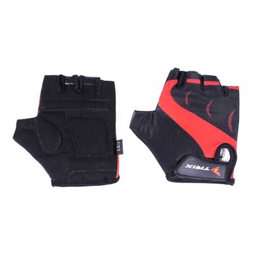 Перчатки велосипедные Trix LCL-K-65109, красные/черные, 8,5 в Декатлон