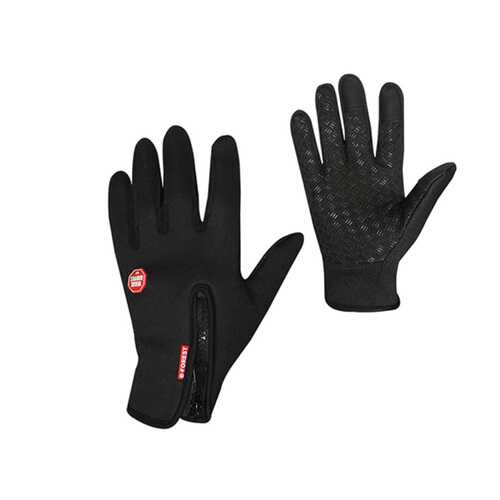 Велосипедные перчатки MoscowCycling MC-GLOVE-01, черные, 8,5 в Декатлон