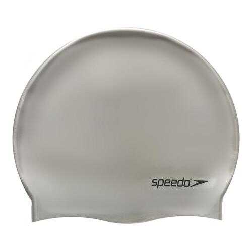 Шапочка для плавания Speedo Plain Flat Silicone Cap 1181 silver в Декатлон