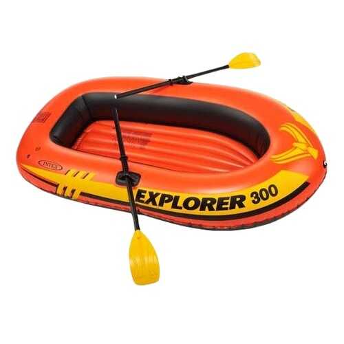 Лодка Intex Explorer 300 Set 2,11 x 1,17 м orange в Декатлон