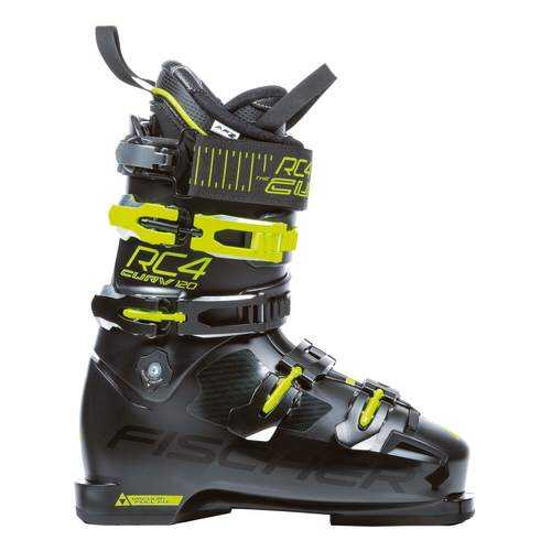 Горнолыжные ботинки Fischer RC4 Curv 120 Vacuum Full Fit 2019, black/yellow, 30.5 в Декатлон