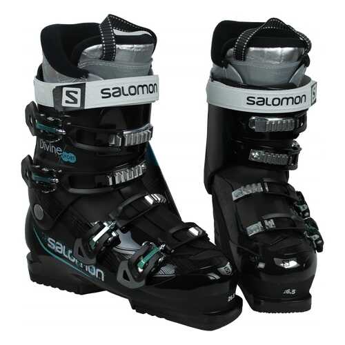 Горнолыжные ботинки Salomon Divine Sport 2018, black/top green, 25 в Декатлон