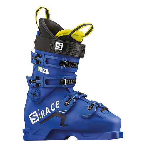 Горнолыжные ботинки Salomon S-Race 90 2019, raceblue/acid green, 25.5 в Декатлон