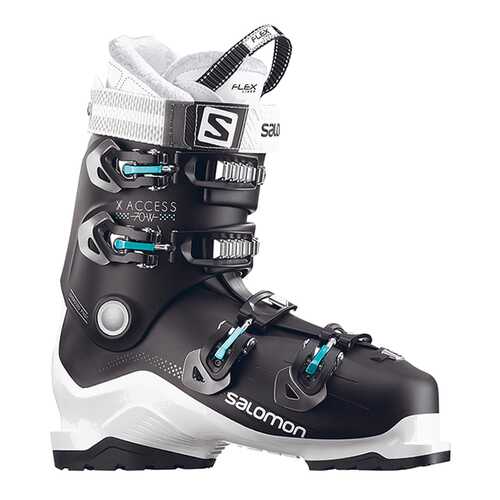 Горнолыжные ботинки Salomon X Access 70 W 2019, black/white/top green, 24.5 в Декатлон