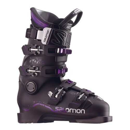 Горнолыжные ботинки Salomon X Max 120 W 2018, metablack/black/purple, 25.5 в Декатлон