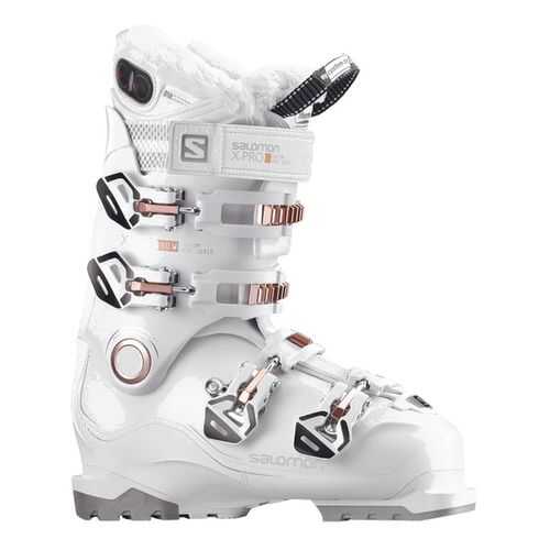Горнолыжные ботинки Salomon X Pro 100 W 2018, white/corail, 24.5 в Декатлон