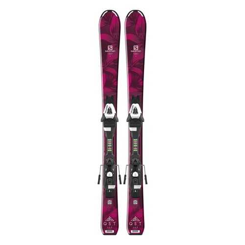 Горные лыжи Salomon QST Lux Jr S + C5 2019, 100 см в Декатлон