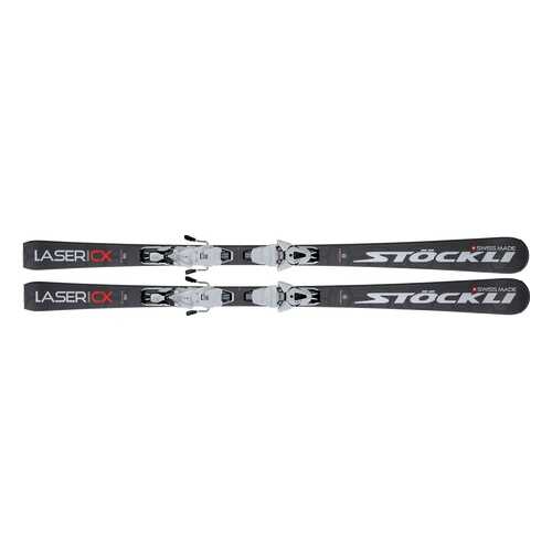 Горные лыжи Stockli Laser CX + MC 11 White/Black 2019, 156 см в Декатлон